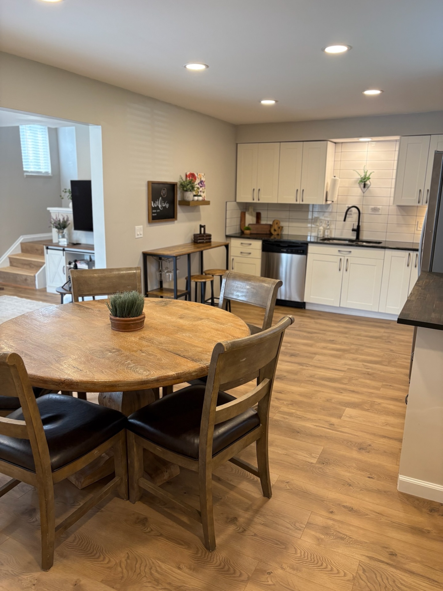 Dining area and kitchen view