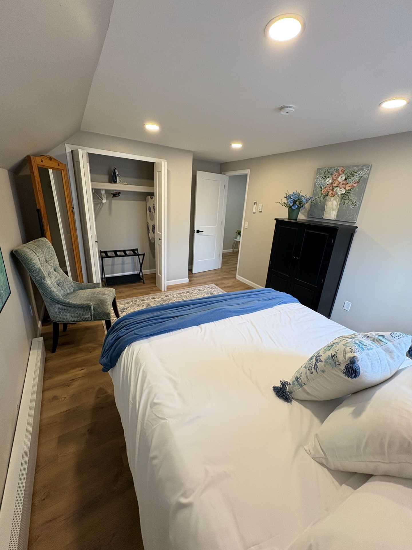 Primary bedroom and closet